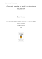 Life-study overlap in health professional education