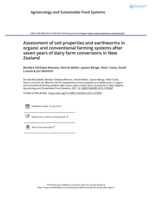 Assessment of soil properties and earthworms in organic and conventional farming systems after seven years of dairy farm conversions in New Zealand
