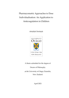 Pharmacometric approaches to dose individualisation: an application to anticoagulation in children