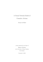 A Neural Network Model of Causative Actions