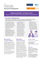 Research Findings Brief: WellConnectedNZ™ | Te Rangi i te Tira. Social connection for health and wellbeing: a proof of concept initiative