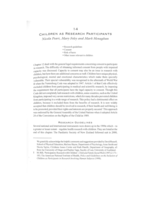 Children as Research Participants