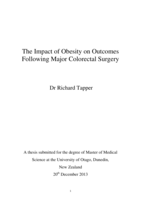 The Impact of Obesity on Outcomes Following Major Colorectal Surgery