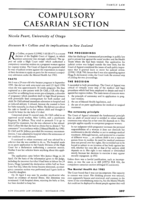 Compulsory Caesarian Section