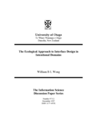 The ecological approach to interface design in intentional domains