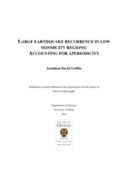 Large earthquake recurrence in low seismicity regions: Accounting for aperiodicity