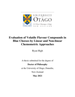Evaluation of volatile flavour compounds in blue cheeses by linear and non-linear chemometric approaches