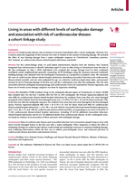 Living in areas with different levels of earthquake damage and association with risk of cardiovascular disease: a cohort-linkage study