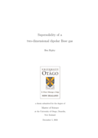 Supersolidity of a two-dimensional dipolar Bose gas