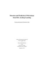 Detection and prediction of microsleeps from EEG via deep learning