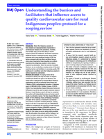 Understanding the barriers and facilitators that influence access to quality cardiovascular care for rural Indigenous peoples: protocol for a scoping review