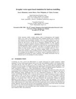 Irregular vector-agent based simulation for land-use modelling