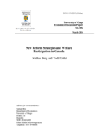 New Reform Strategies and Welfare Participation in Canada