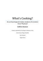 What's Cooking? An Archaeological Residue Analysis of Ceramics from Thailand