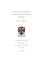 On the Dynamics of Southern Hemisphere Sudden Stratospheric Warmings