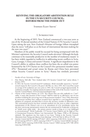Reviving the Obligatory Abstention Rule in the UN Security Council: Reform from the Inside Out
