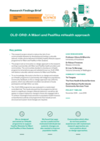 Research Findings Brief: OL@-OR@: A Māori and Pasifika mHealth approach