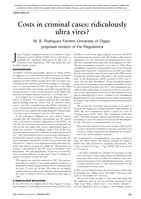 Costs in Criminal Cases: Ridiculously Ultra Vires?