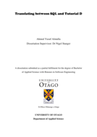 Translating between SQL and Tutorial D