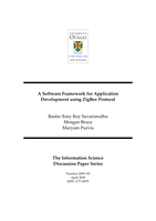 A software framework for application development using ZigBee protocol