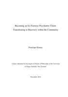 Becoming an Ex-Forensic Psychiatric Client: Transitioning to Recovery within the Community