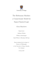 The Boltzmann Machine: a Connectionist Model for Supra-Classical Logic