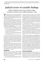 Judicial Review of Scientific Findings