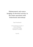 Enhancement and source imaging of electrical activity in the brain associated with behavioural microsleeps