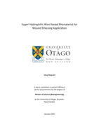 Super Hydrophilic Wool based Biomaterial for  Wound Dressing Application