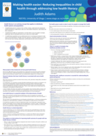 Making health easier: Reducing inequalities in child health through addressing low health literacy
