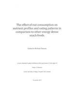 The effect of nut consumption on nutrient profiles and eating patterns in comparison to other energy dense snack foods