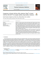 Comparison of Roche Cell-Free DNA collection Tubes to Streck Cell-Free DNA BCT s for sample stability using healthy volunteers