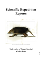 Scientific Expedition Reports University of Otago Special Collections