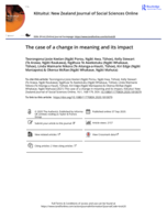 The case of a change in meaning and its impact
