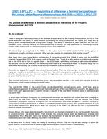 The Politics of Difference: A Feminist Perspective on the History of the Property (Relationships) Act 1976 - (2001) 3 BFLJ 273