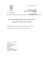 Government Spending Multipliers in Times of Tight and Loose Monetary Policy: Evidence for New Zealand