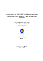 What's it like for you? Perspectives of the home-school partnership from disabled young people living in residential care in urban Aotearoa New Zealand