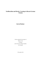 Neoliberalism and Border Crossings in Recent German Cinema