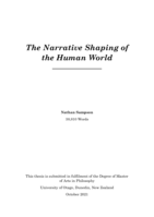 The Narrative Shaping of the Human World