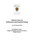 Citizens' Jury on Euthanasia and Assisted Dying