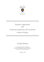 Immune suppression and cutaneous squamous cell carcinoma tumour biology