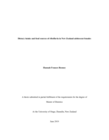 Dietary intake and food sources of riboflavin in New Zealand adolescent females