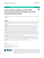 Chronic health conditions and mortality among older adults with complex care needs in Aotearoa New Zealand