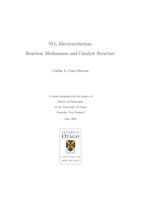 NOx electroreduction: reaction mechanisms and catalyst structure