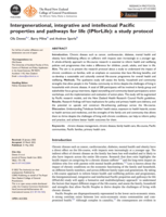 Intergenerational, integrative and intellectual Pacific properties and pathways for life (IPforLife): a study protocol