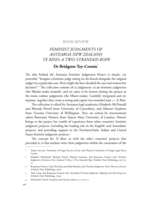 Feminist Judgment of Aotearoa New Zealand Te Rino: A Two-Stranded Rope