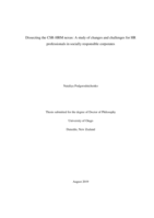 Dissecting the CSR-HRM nexus: A study of changes and challenges for HR professionals in socially responsible corporates