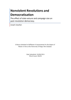 Nonviolent Revolutions and Democratisation: the Effect of State Seizure and Campaign Size on Post-Revolution Democracy