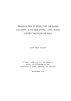Manuherikia group of Central Otago, New Zealand : stratigraphy, depositional systems, lignite resource assessment and exploration models