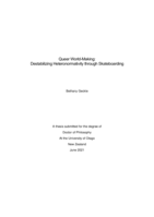 Queer world-making: Destabilizing heteronormativity through skateboarding